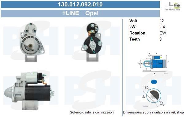 BV PSH 130.012.092.010 Starter 130012092010: Buy near me at 2407.PL in Poland at an Affordable price!