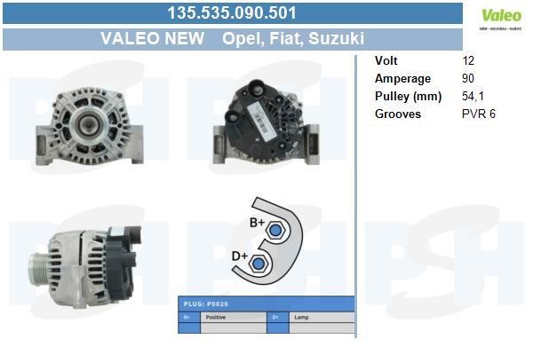 BV PSH 135.535.090.501 Alternator 135535090501: Buy near me in Poland at 2407.PL - Good price!
