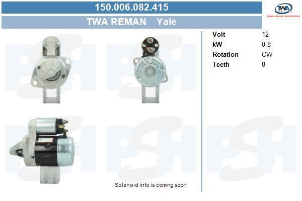 BV PSH 150.006.082.415 Anlasser 150006082415: Kaufen Sie zu einem guten Preis in Polen bei 2407.PL!