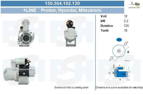 BV PSH 150.504.102.130 Starter 150504102130: Buy near me at 2407.PL in Poland at an Affordable price!