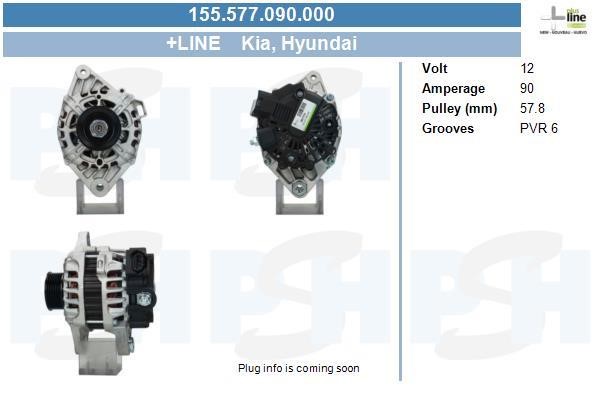 BV PSH 155.577.090.000 Alternator 155577090000: Buy near me at 2407.PL in Poland at an Affordable price!