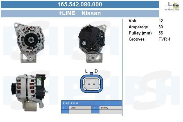 BV PSH 165.542.080.000 Alternator 165542080000: Buy near me at 2407.PL in Poland at an Affordable price!