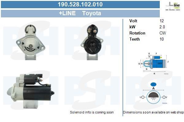 BV PSH 190.528.102.010 Starter 190528102010: Buy near me at 2407.PL in Poland at an Affordable price!
