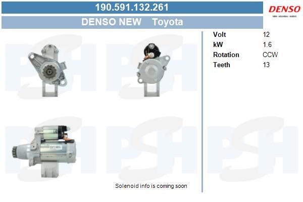 BV PSH 190.591.132.261 Starter 190591132261: Buy near me in Poland at 2407.PL - Good price!