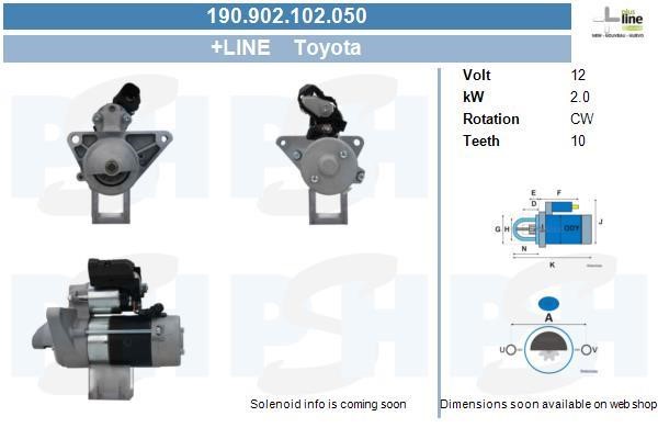 BV PSH 190.902.102.050 Starter 190902102050: Buy near me at 2407.PL in Poland at an Affordable price!