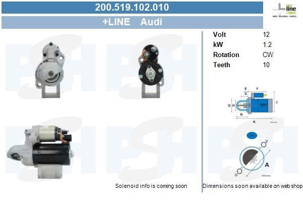 BV PSH 200.519.102.010 Starter 200519102010: Buy near me at 2407.PL in Poland at an Affordable price!