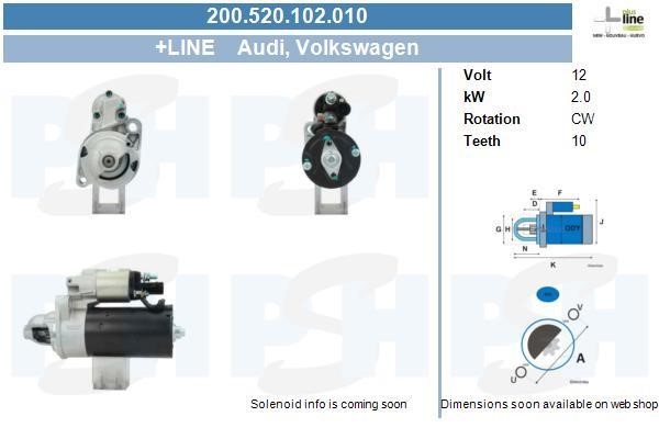 BV PSH 200.520.102.010 Starter 200520102010: Buy near me at 2407.PL in Poland at an Affordable price!