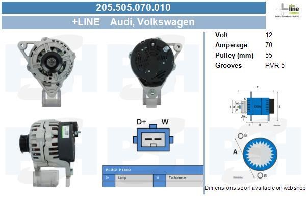 BV PSH 205.505.070.010 Generator 205505070010: Bestellen Sie in Polen zu einem guten Preis bei 2407.PL!