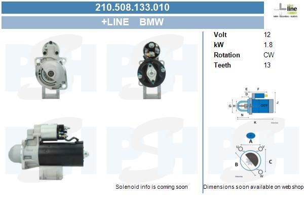 BV PSH 210.508.133.010 Starter 210508133010: Buy near me at 2407.PL in Poland at an Affordable price!