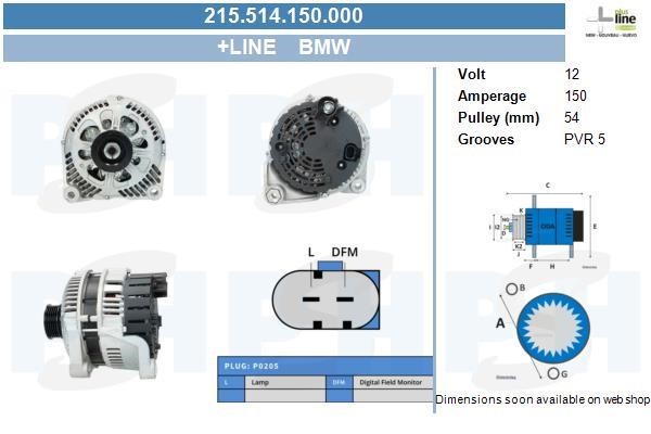 BV PSH 215.514.150.000 Alternator 215514150000: Atrakcyjna cena w Polsce na 2407.PL - Zamów teraz!