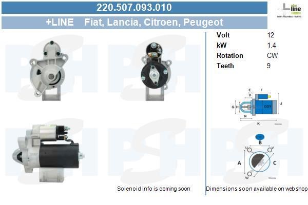 BV PSH 220.507.093.010 Starter 220507093010: Buy near me at 2407.PL in Poland at an Affordable price!
