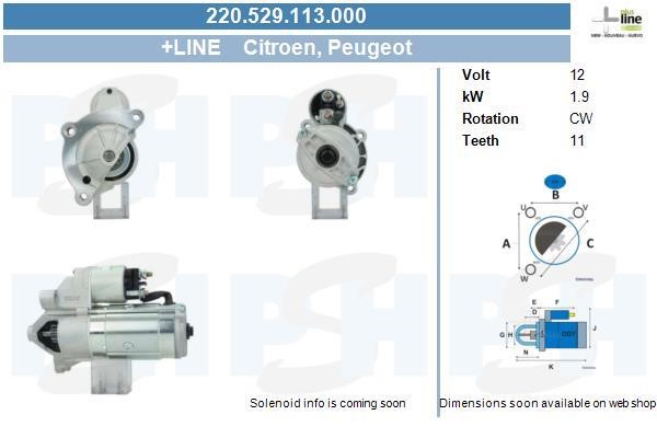 BV PSH 220.529.113.000 Starter 220529113000: Buy near me at 2407.PL in Poland at an Affordable price!