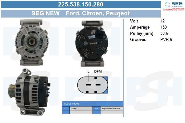 BV PSH 225.538.150.280 Generator 225538150280: Kaufen Sie zu einem guten Preis in Polen bei 2407.PL!