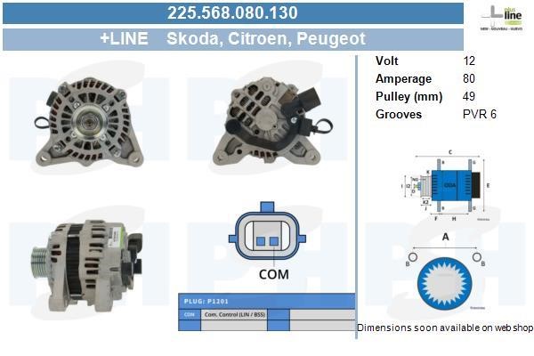 BV PSH 225.568.080.130 Alternator 225568080130: Buy near me at 2407.PL in Poland at an Affordable price!