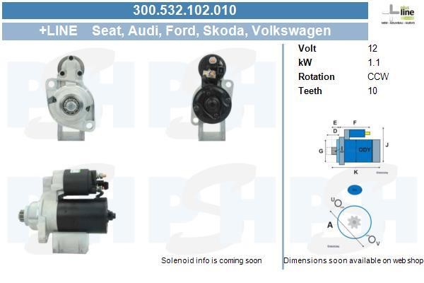BV PSH 300.532.102.010 Starter 300532102010: Buy near me at 2407.PL in Poland at an Affordable price!
