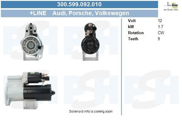 BV PSH 300.599.092.010 Starter 300599092010: Buy near me at 2407.PL in Poland at an Affordable price!