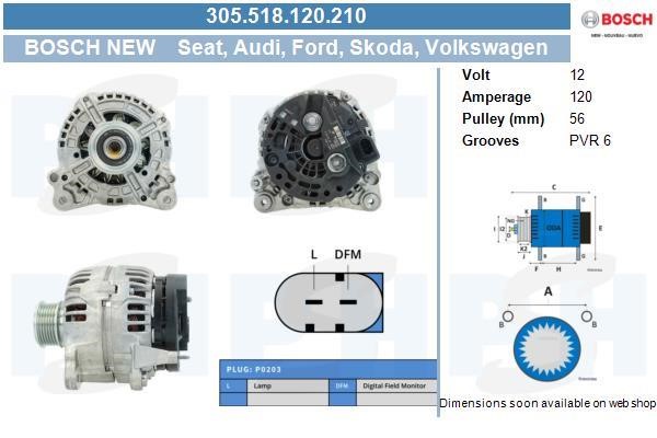 BV PSH 305.518.120.210 Generator 305518120210: Kaufen Sie zu einem guten Preis in Polen bei 2407.PL!
