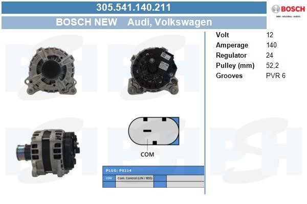 BV PSH 305.541.140.211 Generator 305541140211: Kaufen Sie zu einem guten Preis in Polen bei 2407.PL!