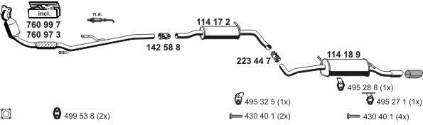 Ernst 010684 Exhaust system 010684: Buy near me in Poland at 2407.PL - Good price!