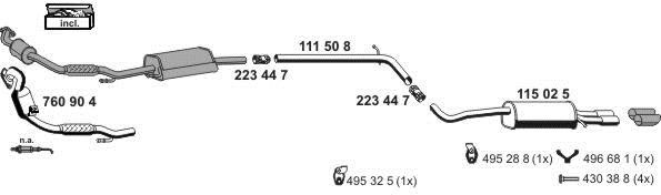 Ernst 010685 Exhaust system 010685: Buy near me in Poland at 2407.PL - Good price!
