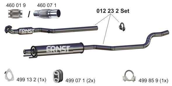 Ernst 012232 Central silencer 012232: Buy near me at 2407.PL in Poland at an Affordable price!