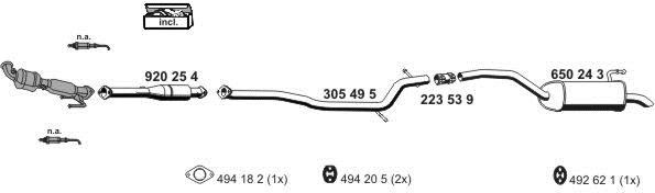 Ernst 031657 Muffler assy 031657: Buy near me in Poland at 2407.PL - Good price!