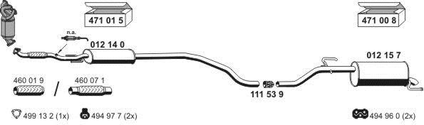 Ernst 050998 Exhaust system 050998: Buy near me in Poland at 2407.PL - Good price!