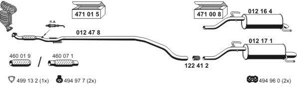 Ernst 050999 Exhaust system 050999: Buy near me in Poland at 2407.PL - Good price!