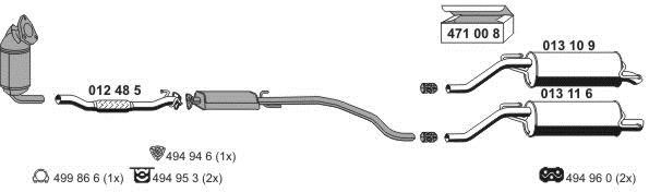 Ernst 051003 Exhaust system 051003: Buy near me in Poland at 2407.PL - Good price!