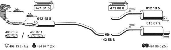 Ernst 051006 Exhaust system 051006: Buy near me in Poland at 2407.PL - Good price!