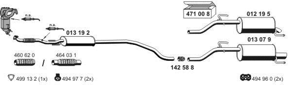 Ernst 051007 Exhaust system 051007: Buy near me in Poland at 2407.PL - Good price!