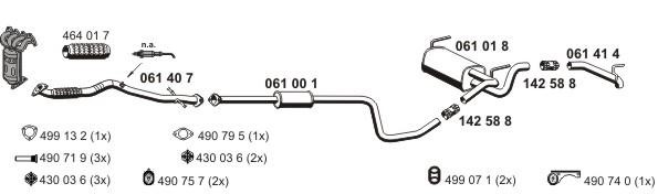 Ernst 051021 Exhaust system 051021: Buy near me in Poland at 2407.PL - Good price!