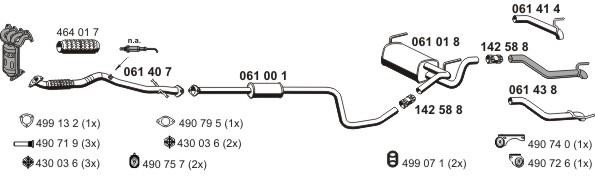 Ernst 051022 Exhaust system 051022: Buy near me in Poland at 2407.PL - Good price!