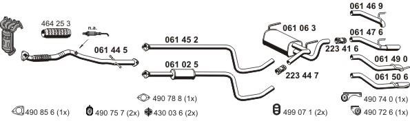 Ernst 051023 Exhaust system 051023: Buy near me in Poland at 2407.PL - Good price!