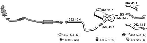 Ernst 051032 Система випуску відпрацьованих газів 051032: Приваблива ціна - Купити у Польщі на 2407.PL!