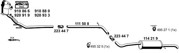 Ernst 060383 Muffler assy 060383: Buy near me in Poland at 2407.PL - Good price!