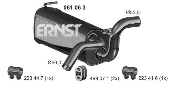 Ernst 061063 End Silencer 061063: Buy near me in Poland at 2407.PL - Good price!