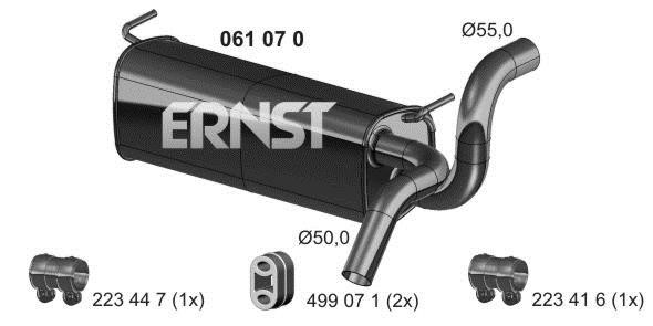 Ernst 061070 End Silencer 061070: Buy near me in Poland at 2407.PL - Good price!
