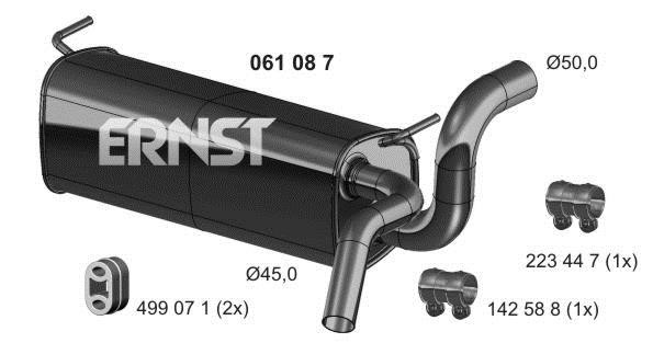 Ernst 061087 End Silencer 061087: Buy near me in Poland at 2407.PL - Good price!