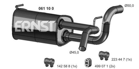 Ernst 061100 End Silencer 061100: Buy near me at 2407.PL in Poland at an Affordable price!
