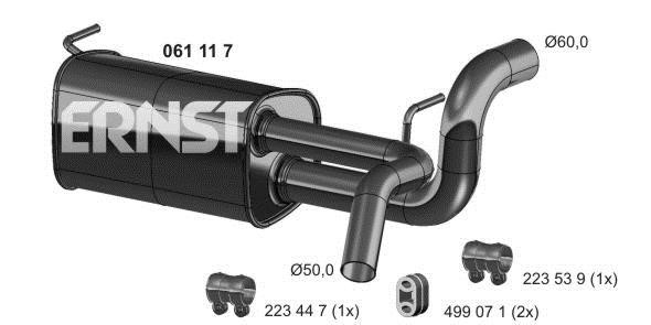 Ernst 061117 End Silencer 061117: Buy near me in Poland at 2407.PL - Good price!