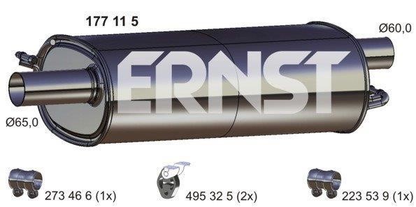 Ernst 177115 Middle Silencer 177115: Buy near me in Poland at 2407.PL - Good price!