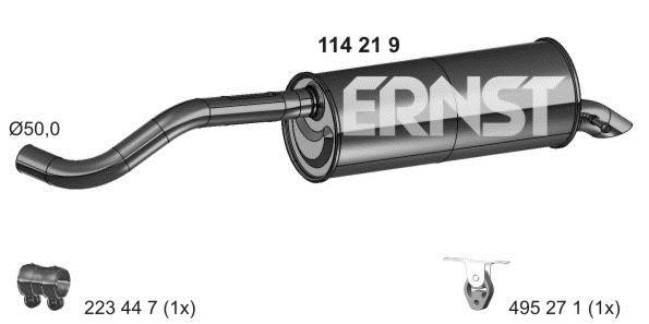 Ernst 114219 End Silencer 114219: Buy near me in Poland at 2407.PL - Good price!