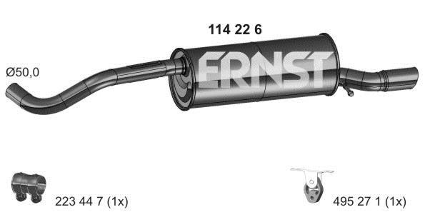 Ernst 114226 End Silencer 114226: Buy near me in Poland at 2407.PL - Good price!