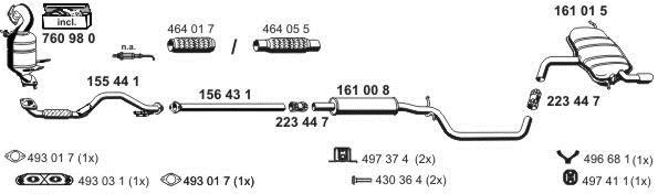 Ernst 190210 Exhaust system 190210: Buy near me in Poland at 2407.PL - Good price!