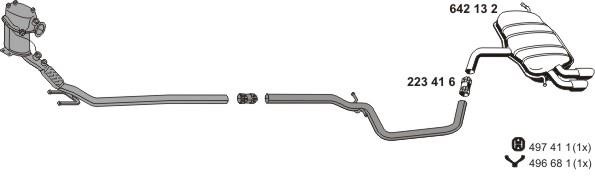 Ernst 190218 Exhaust system 190218: Buy near me in Poland at 2407.PL - Good price!