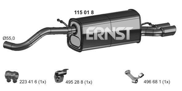 Ernst 115018 Shock absorber 115018: Buy near me in Poland at 2407.PL - Good price!