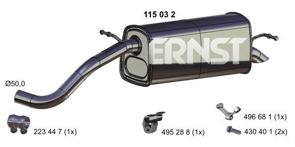Ernst 115032 Shock absorber 115032: Buy near me in Poland at 2407.PL - Good price!