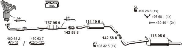 Ernst 190250 Muffler assy 190250: Buy near me in Poland at 2407.PL - Good price!