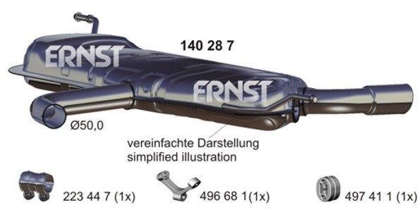 Ernst 140287 End Silencer 140287: Buy near me at 2407.PL in Poland at an Affordable price!